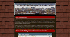Desktop Screenshot of colbertroofing.com